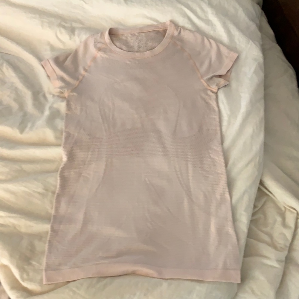 Pink Lululemon Swiftly Tee